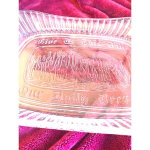 Vintage Indiana Glass ‘Give Us This Day’ Daily Bread Platter – 13” Oval- Easter
